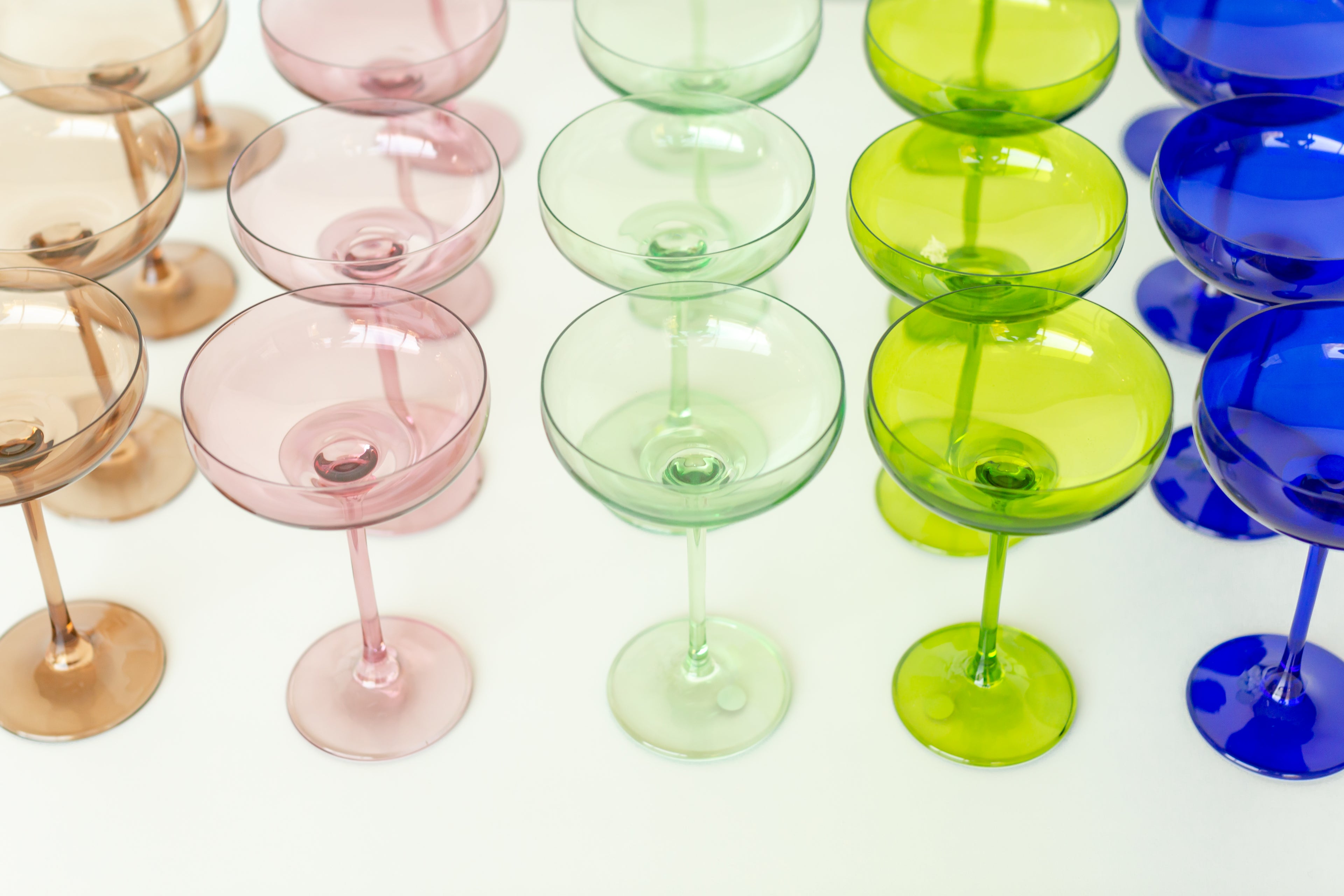 Estelle Champagne Single Coupe Glass {ALL COLORS}